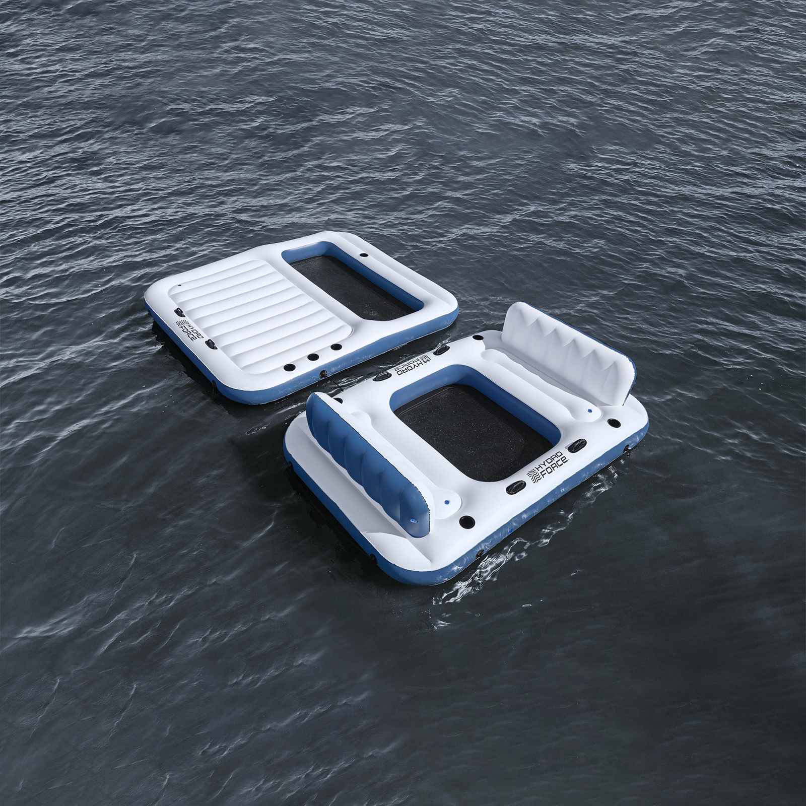 Bestway Pływająca wyspa Hydro-Force 2 szt. PVC Biały i niebieski