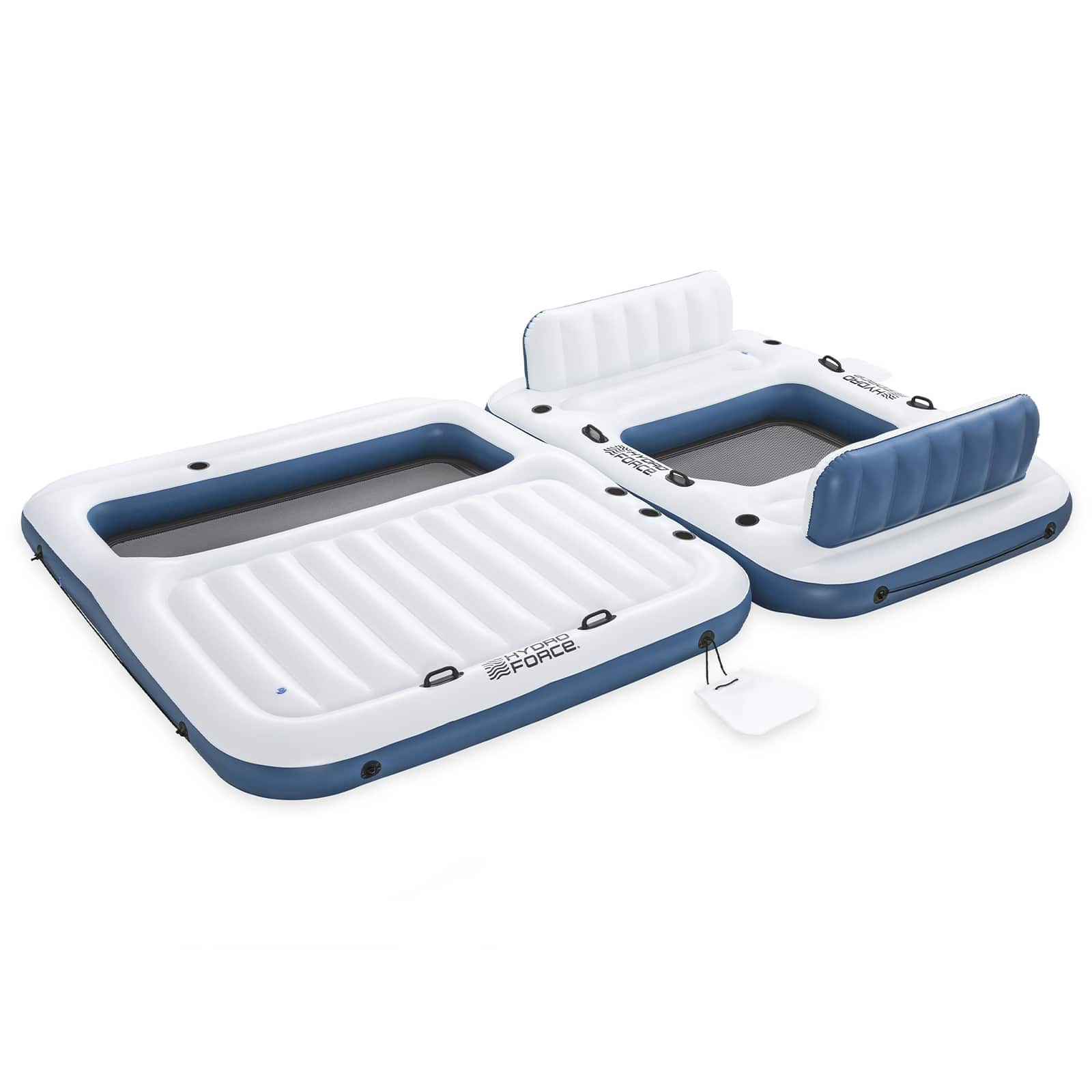 Bestway Pływająca wyspa Hydro-Force 2 szt. PVC Biały i niebieski
