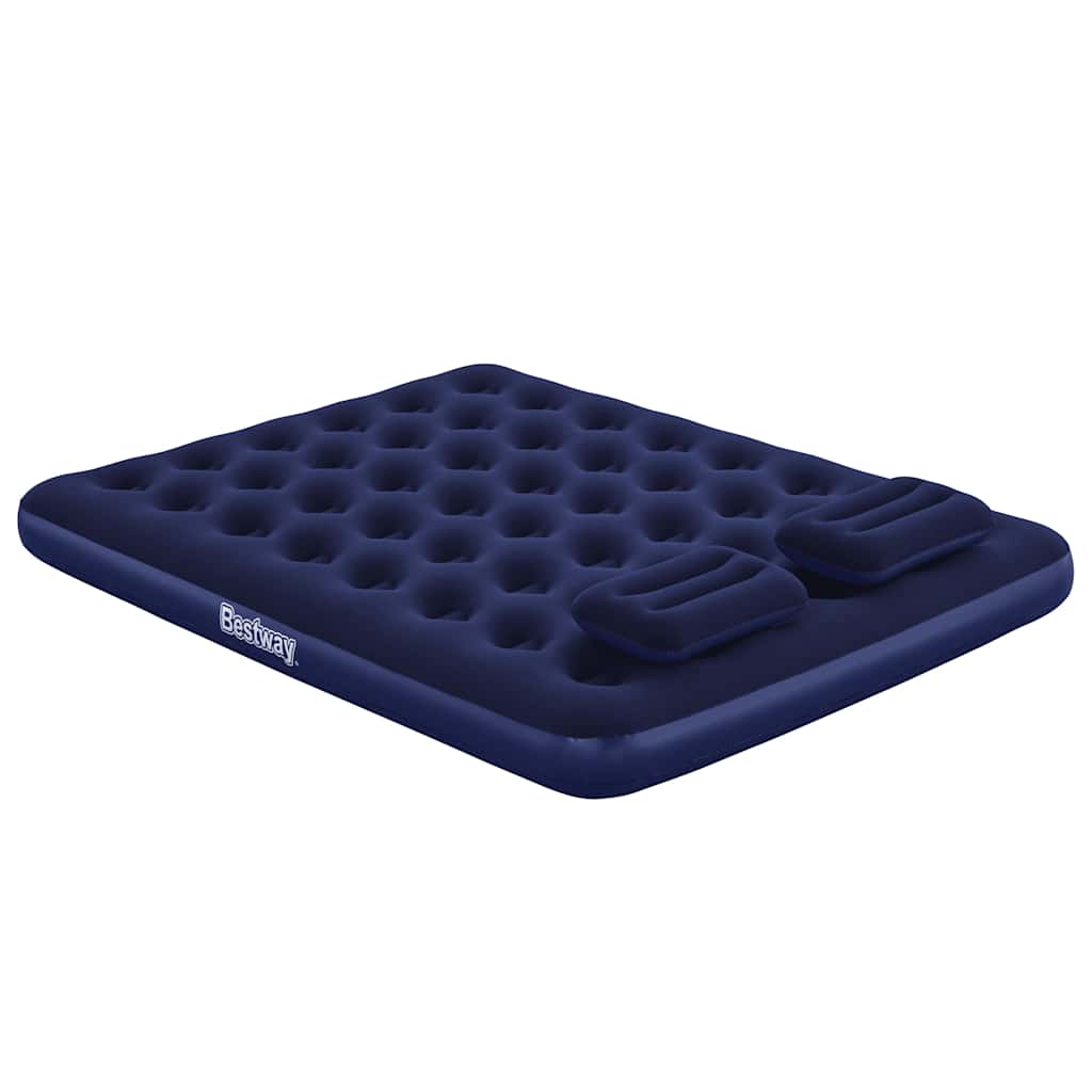 Bestway Materac z poduszkami i pompką, 203 x 152 x 22 cm, 67374