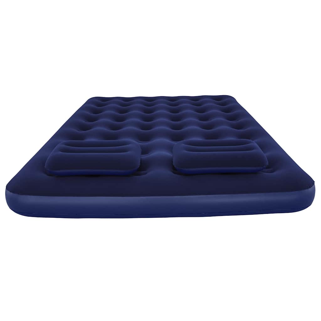 Bestway Materac z poduszkami i pompką, 203 x 152 x 22 cm, 67374