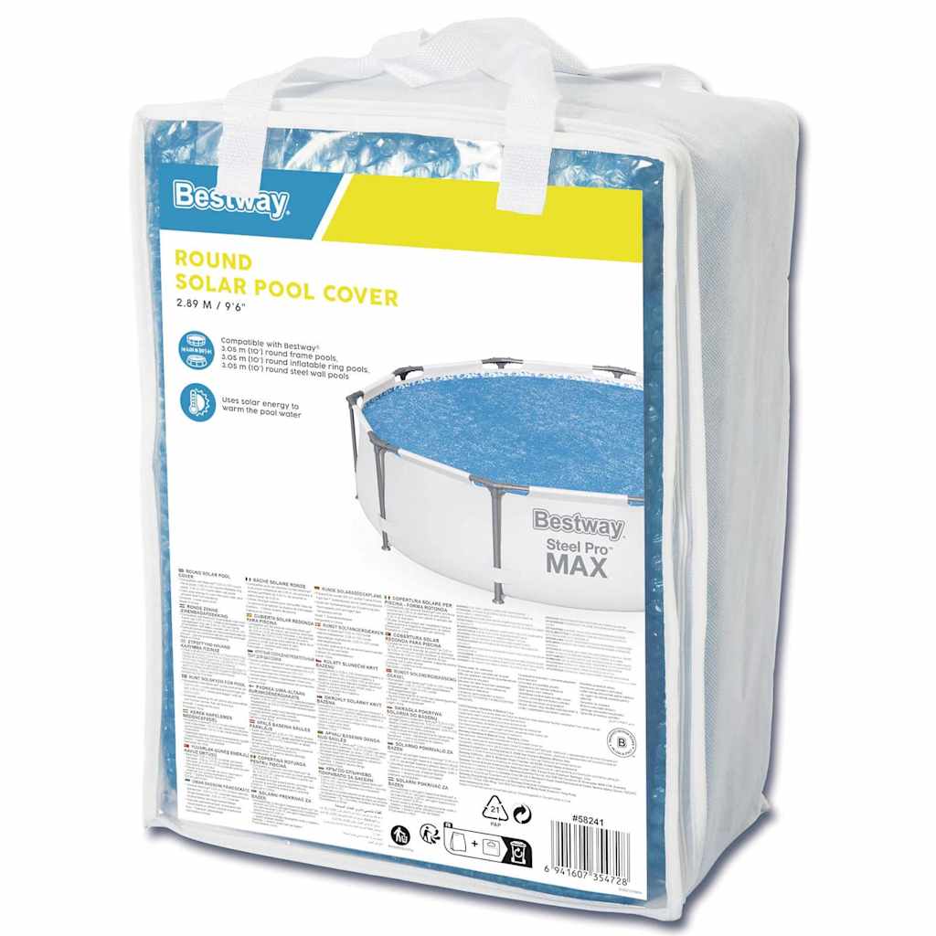 Bestway Pokrywa solarna na basen Flowclear, 305 cm