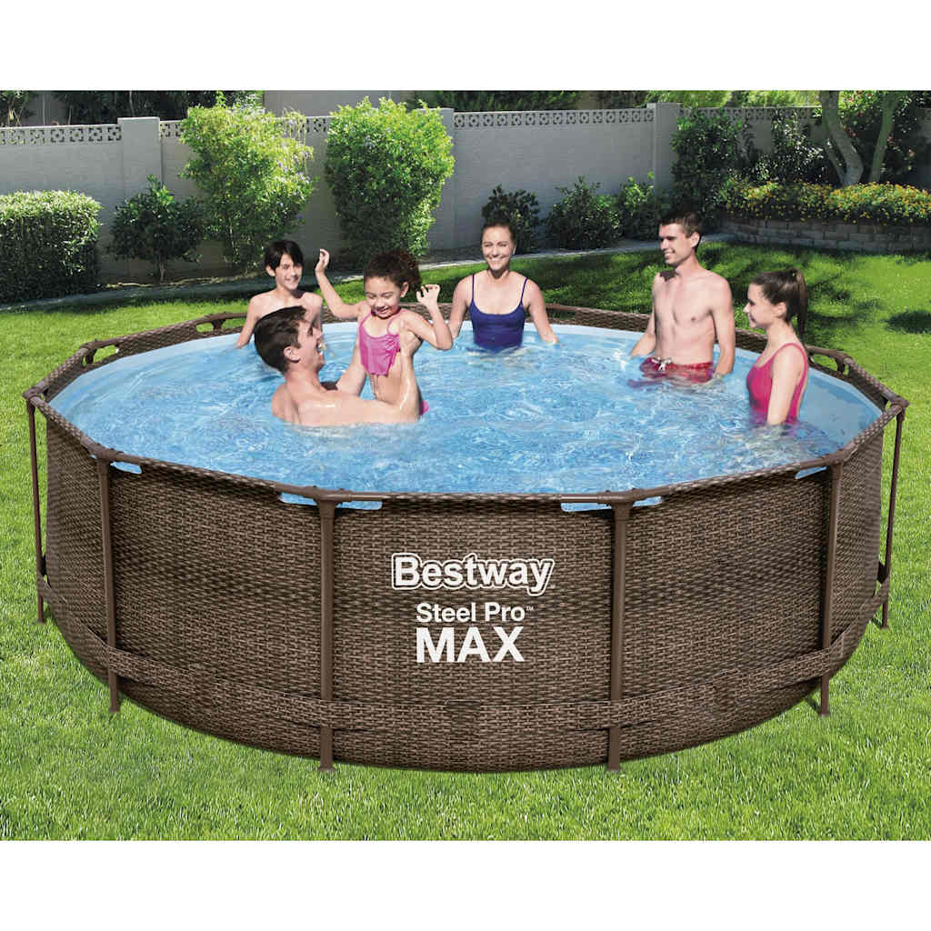 Bestway Basen ogrodowy Steel Pro MAX Deluxe Series, okrągły 366x100 cm