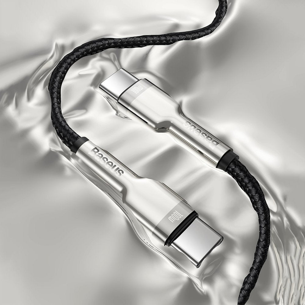 Kabel Baseus Cafule Series Metal Data USB-C / USB-C PD QC SCP 100W 5A 2 m - zielony