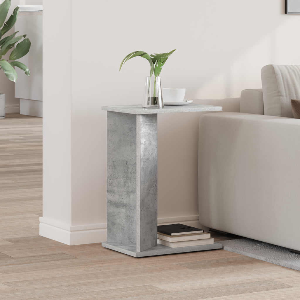 vidaXL Stolik końcowy Betonowy szary 35 x 25 x 50 cm