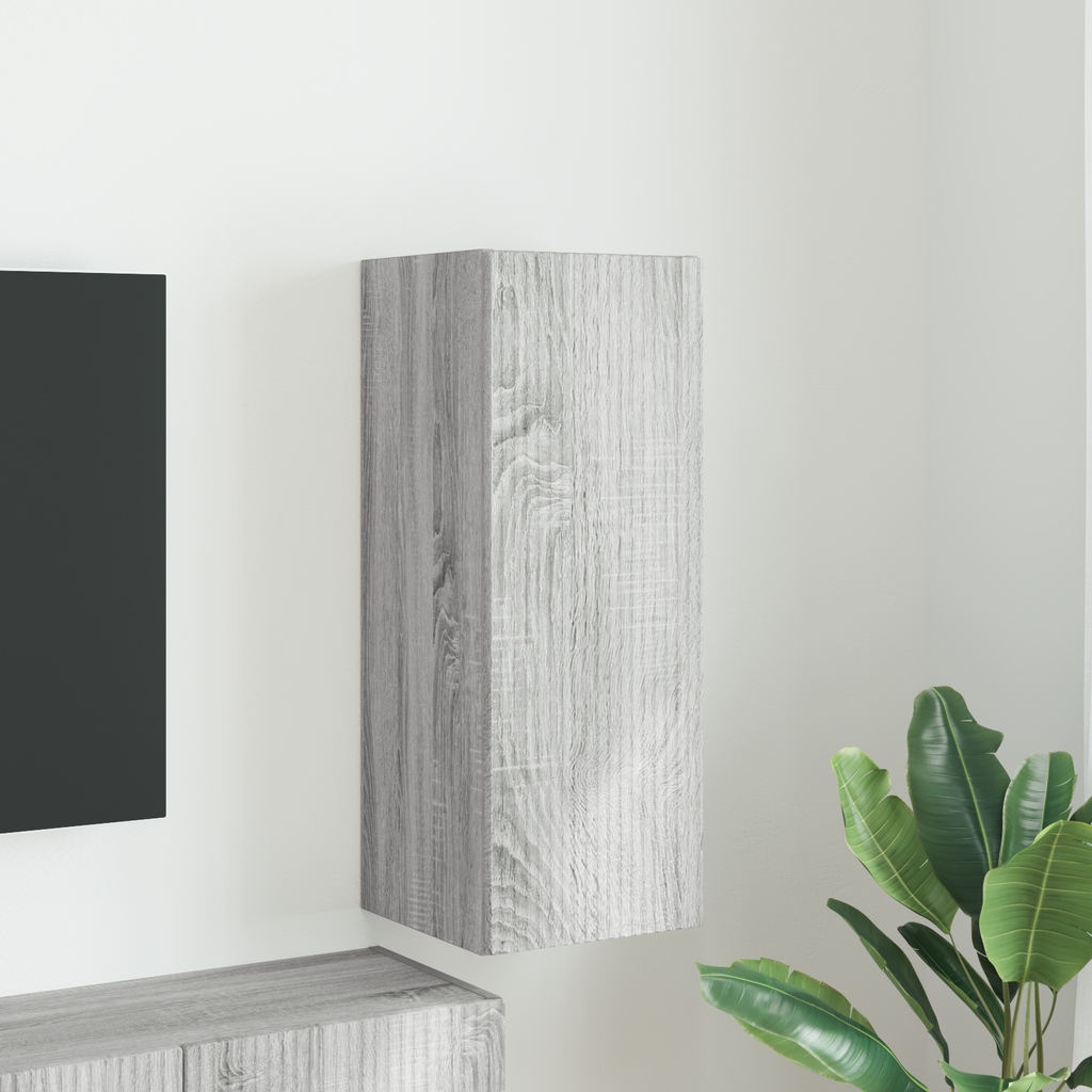 vidaXL Szafka pod telewizor 30 x 31 x 80 cm Szary Sonoma