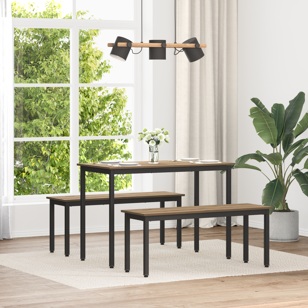 vidaXL ławka Dąb rzemieślniczy 110 x 35 x 45 cm Drewno inżynieryjne