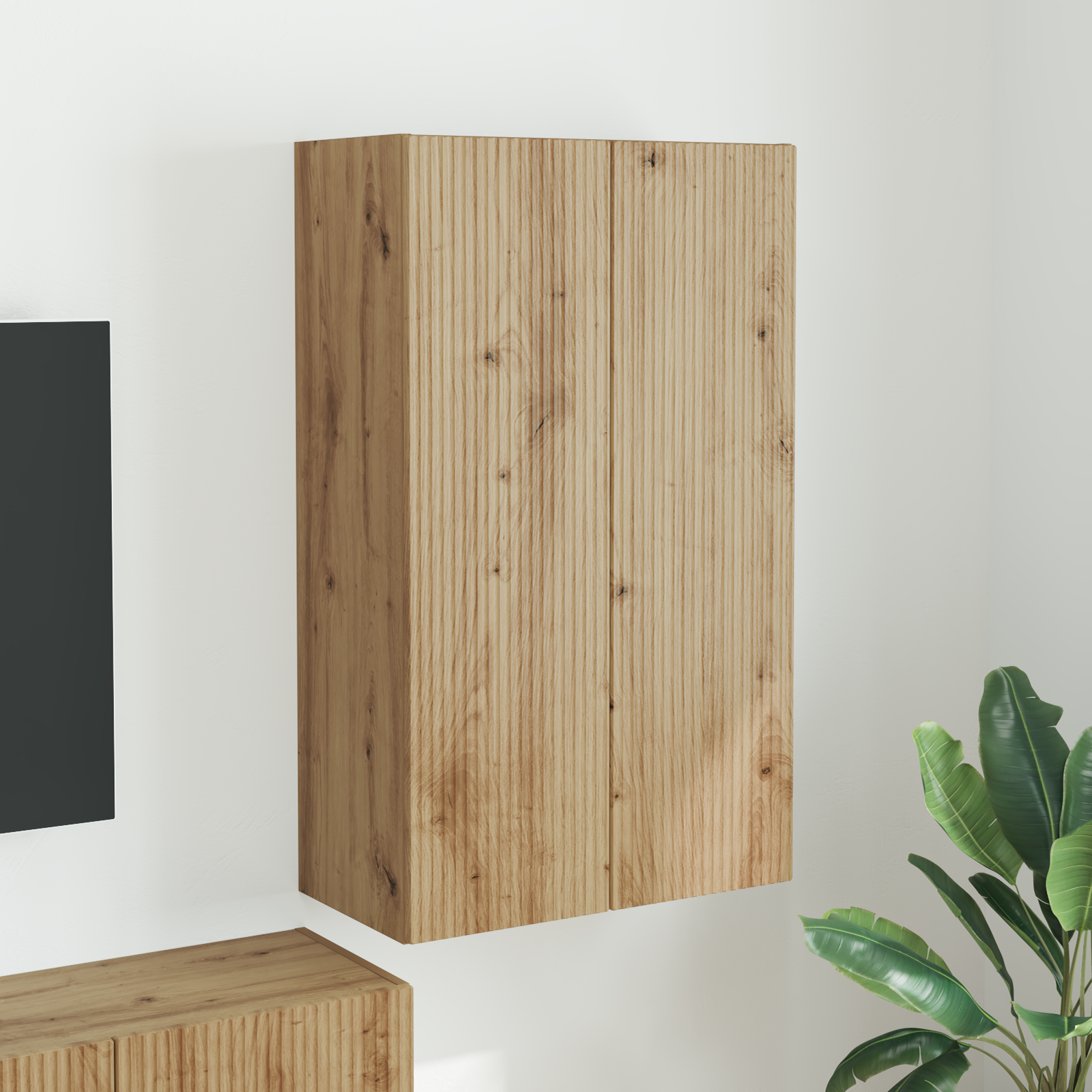 vidaXL Szafka pod telewizor Dąb rzemieślniczy 59,5 x 31 x 100 cm