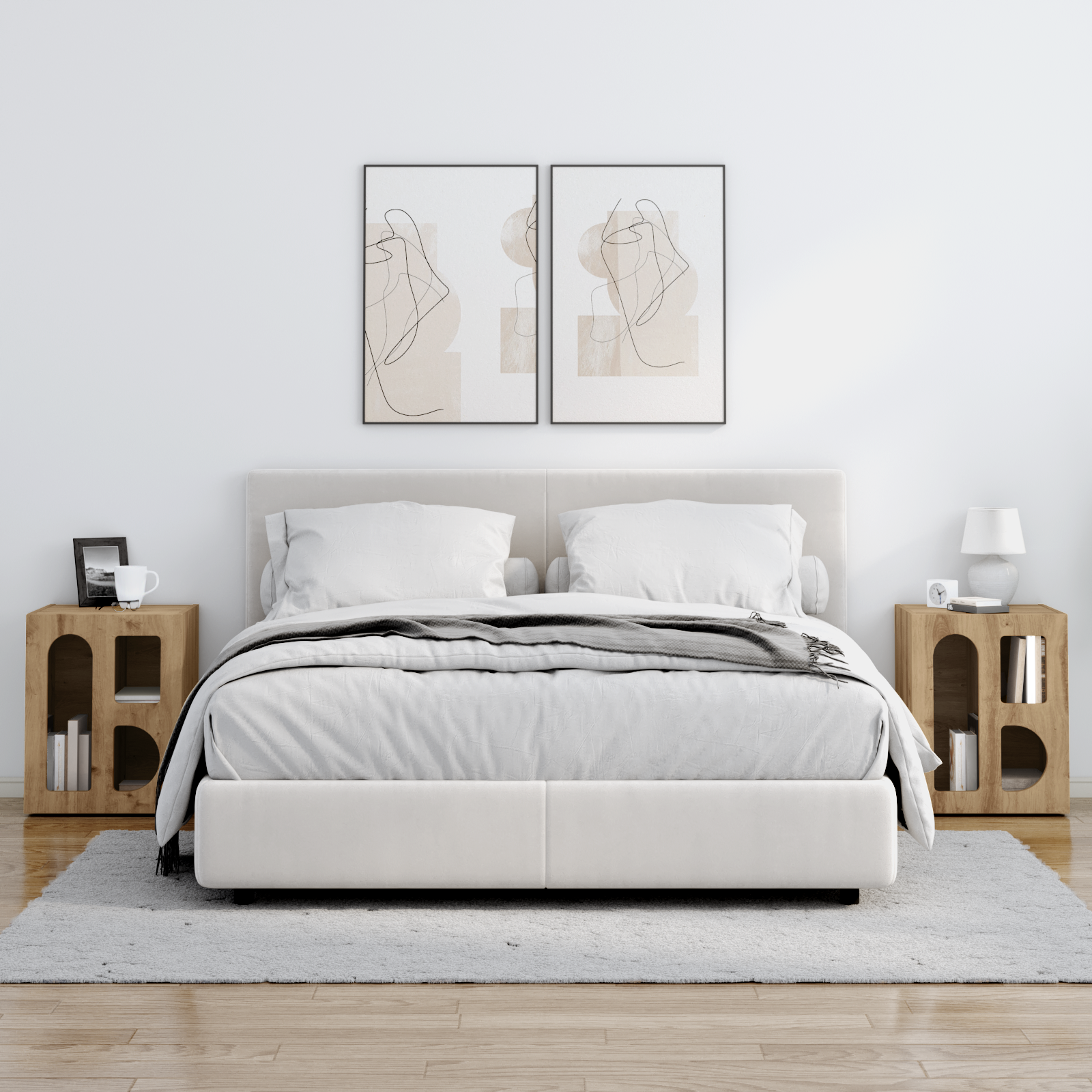 vidaXL Stolik nocny ELST 2 szt. Dąb rzemieślniczy 40 x 35 x 50 cm