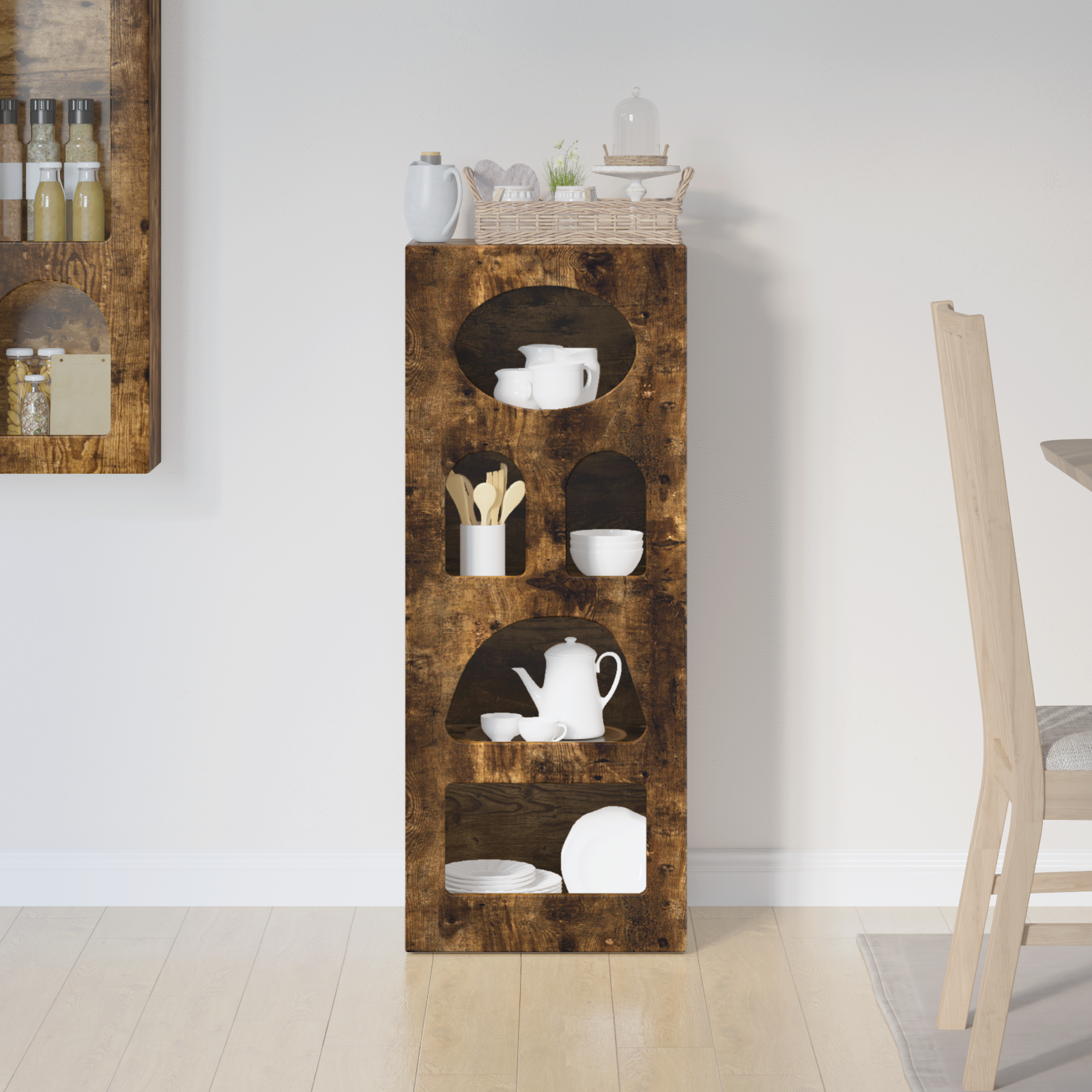 vidaXL Bufet ELST Dąb wędzony 40 x 35 x 100,5 cm Drewno inżynieryjne
