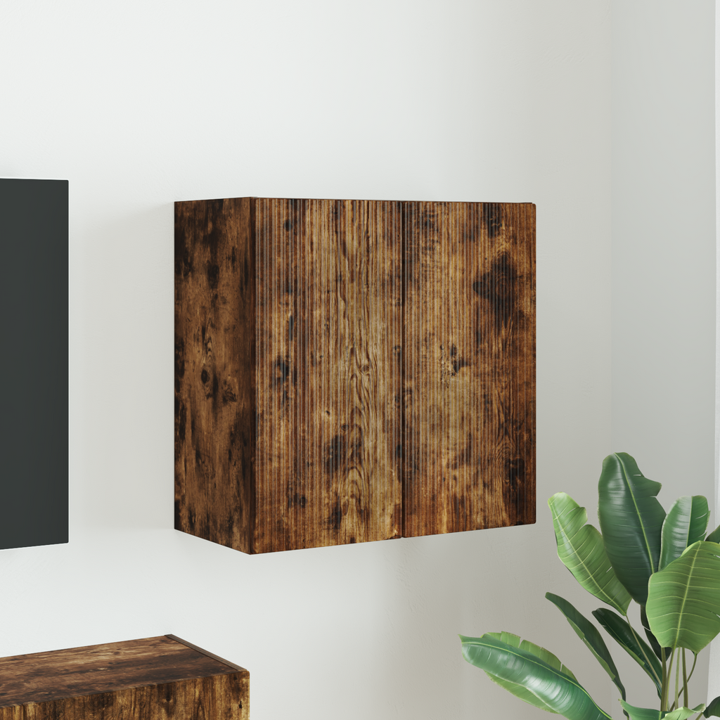 vidaXL Szafka pod telewizor 59,5 x 31 x 60 cm Dąb wędzony