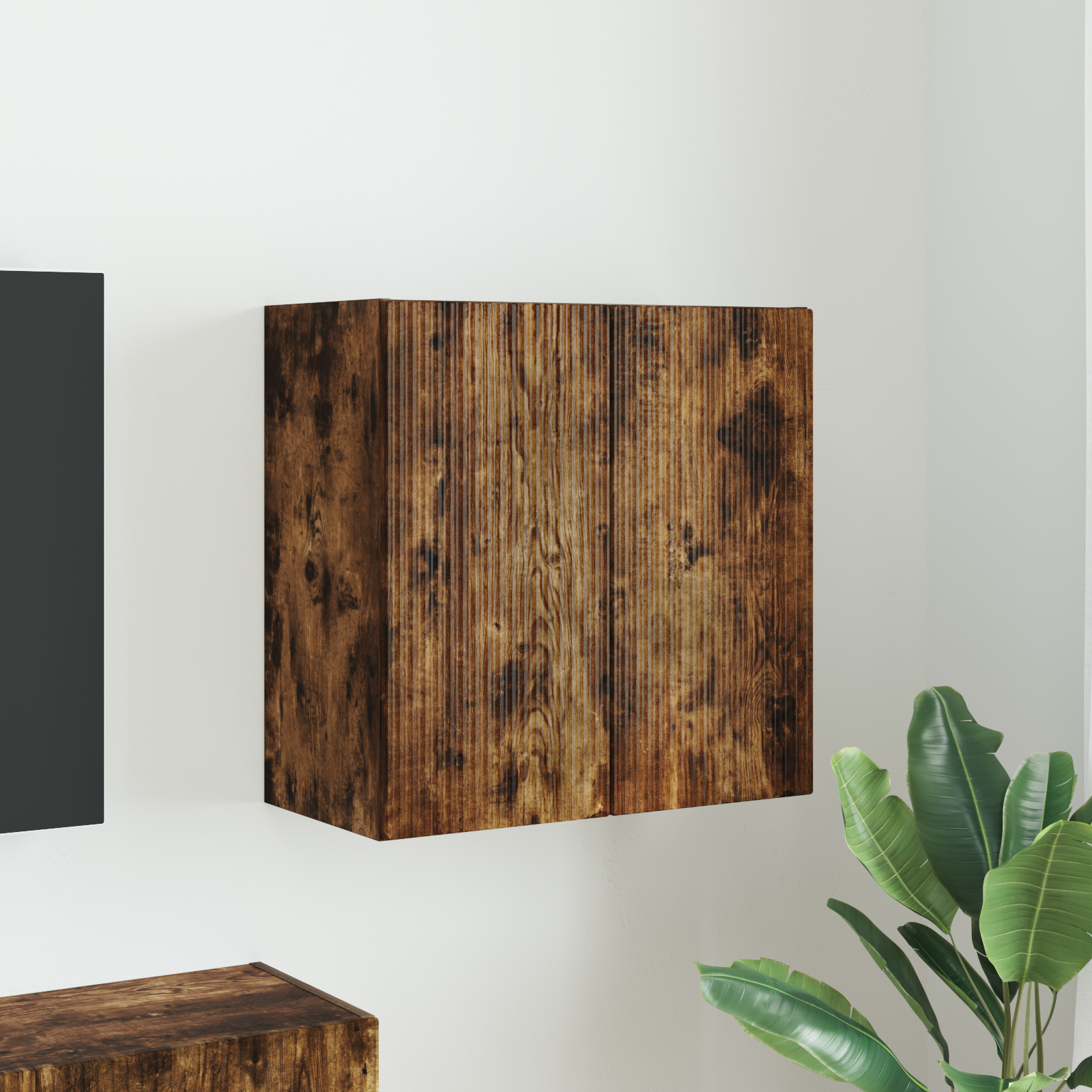 vidaXL Szafka pod telewizor 59,5 x 31 x 60 cm Dąb wędzony