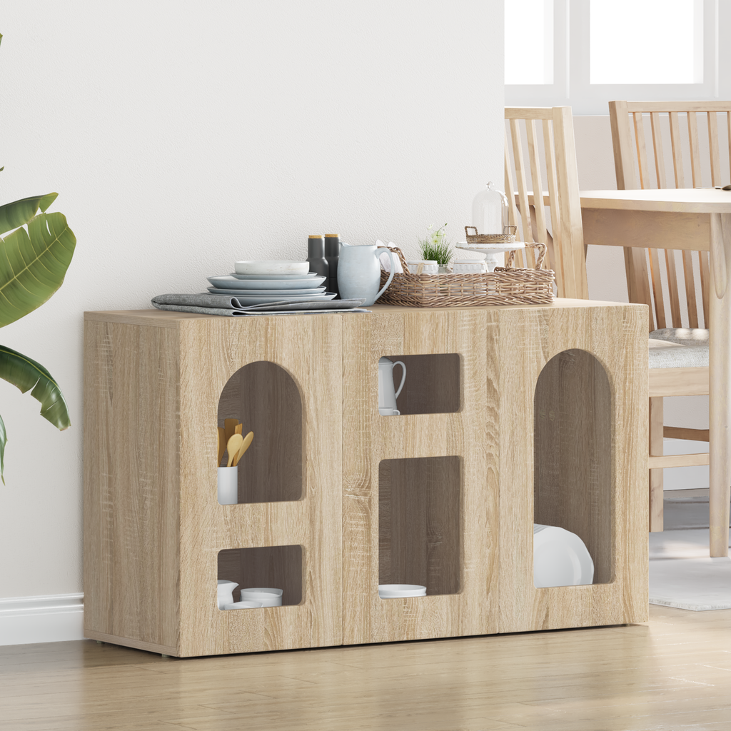 vidaXL Bufet ELST Dąb Sonoma 100 x 35 x 59 cm Drewno inżynieryjne