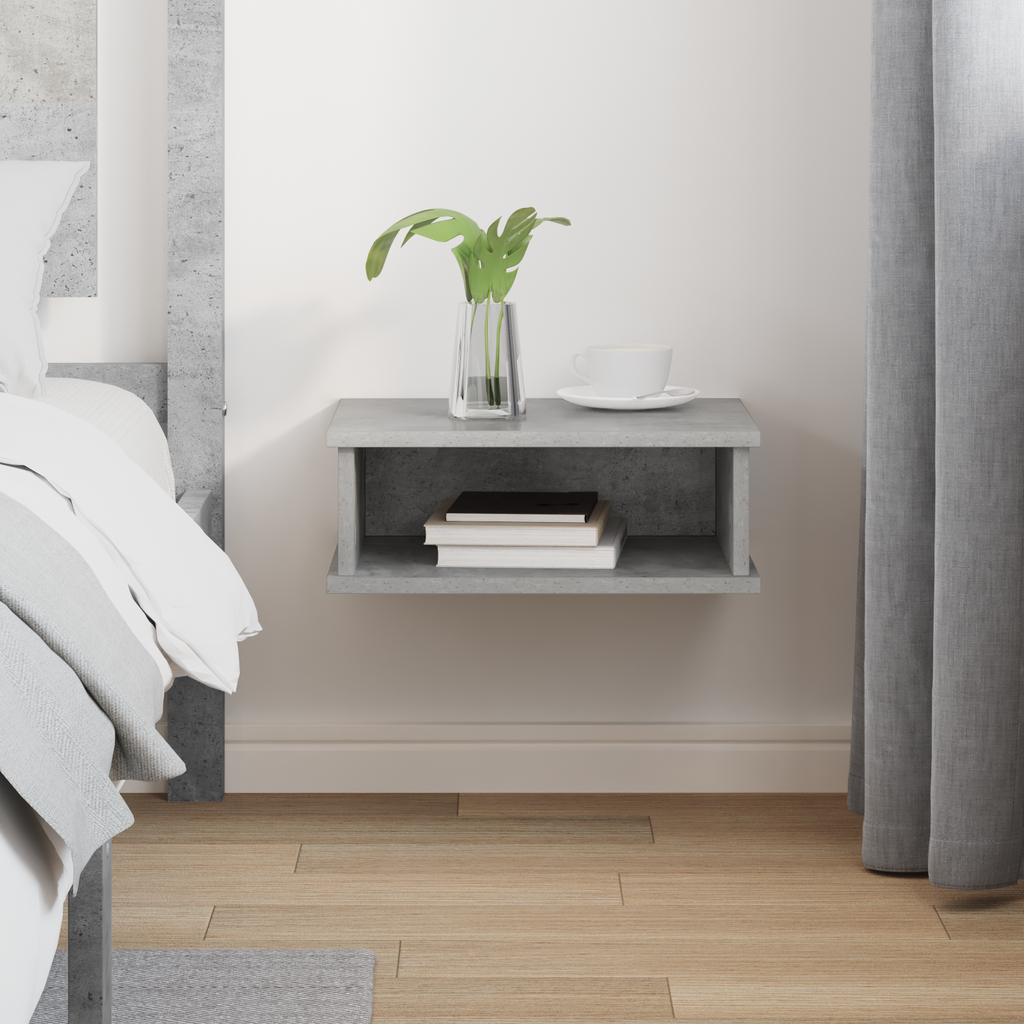 vidaXL Stolik nocny Betonowy szary 40 x 31 x 15 cm