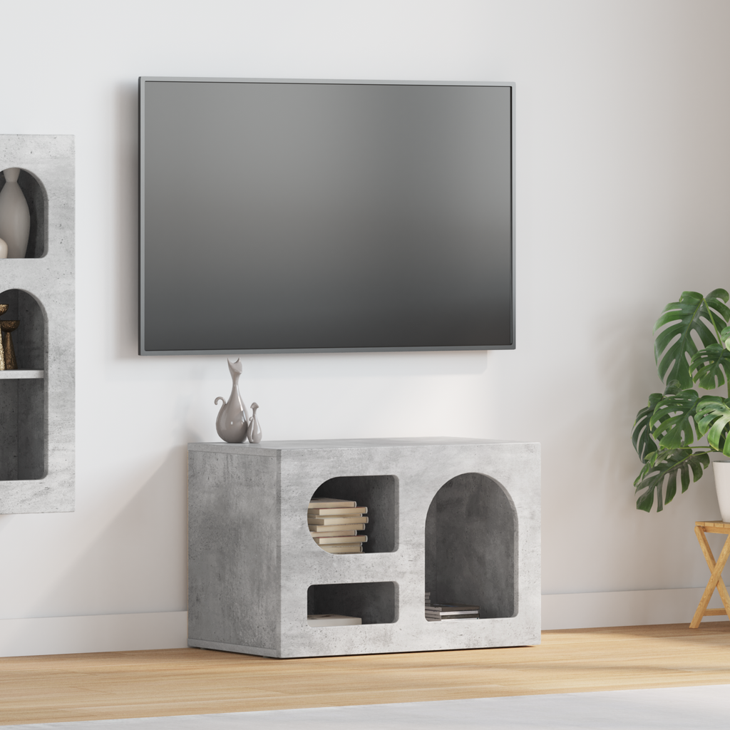 vidaXL Szafka pod telewizor ELST 60 x 35 x 40 cm Betonowy szary
