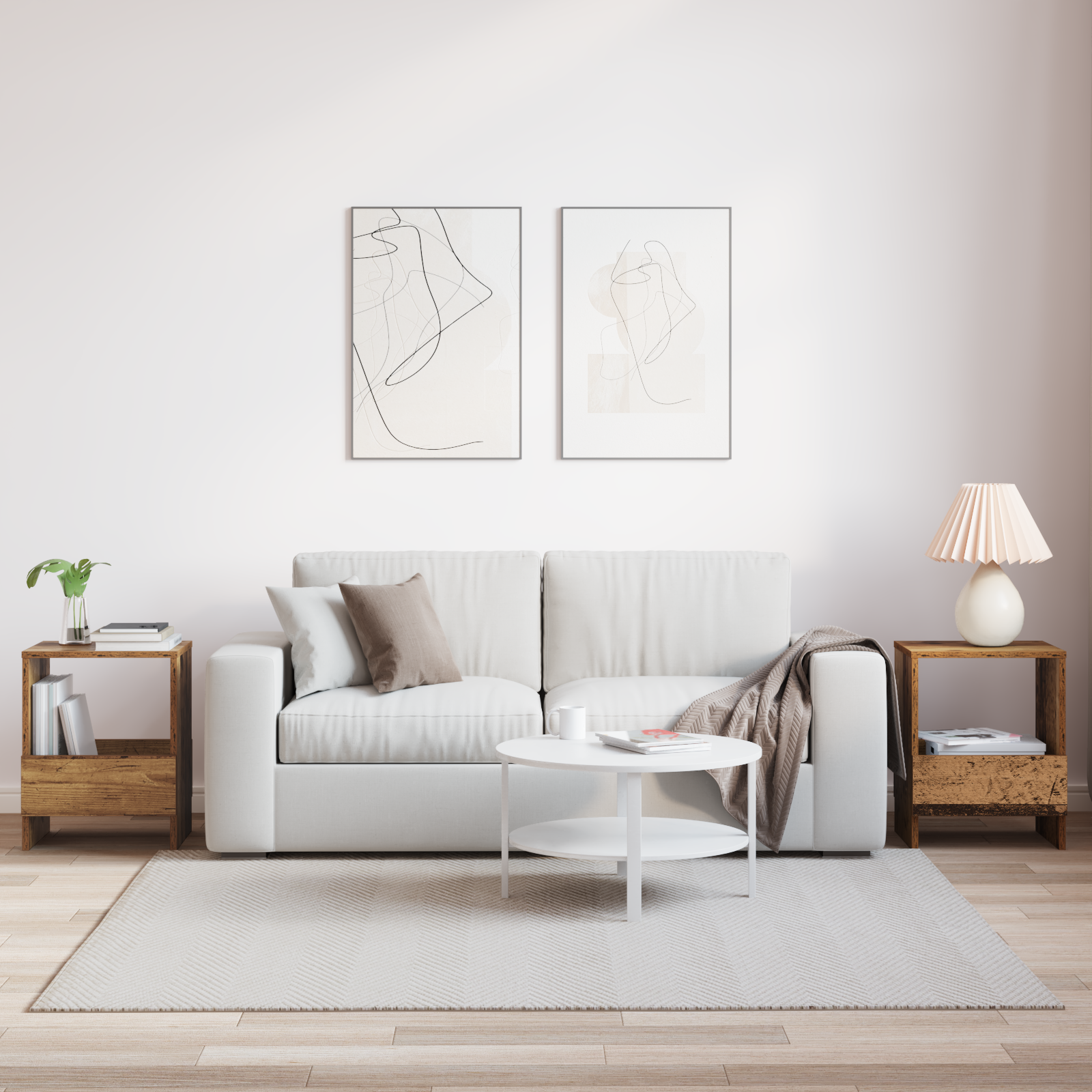 vidaXL Regał na gazety 2 szt. Stare drewno 35 x 30 x 45 cm