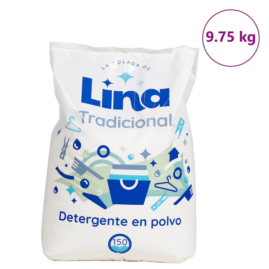 vidaXL Proszek do prania na 150 prań, 9,75 kg, biały
