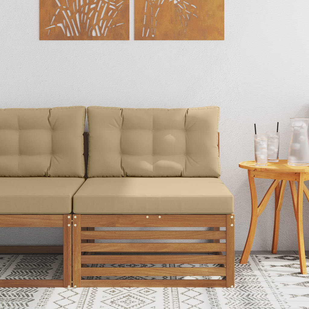 vidaXL Sofa środkowa na zewnątrz Lite Drewno Akacji Naturalny