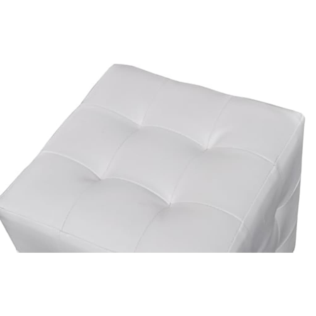 vidaXL Taborety w kształcie kostek, białe