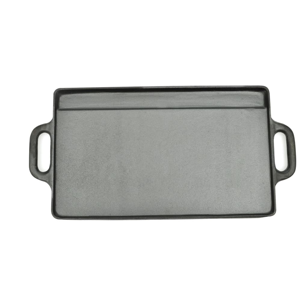 vidaXL Żeliwna płyta grillowa, dwustronna, 50x23 cm