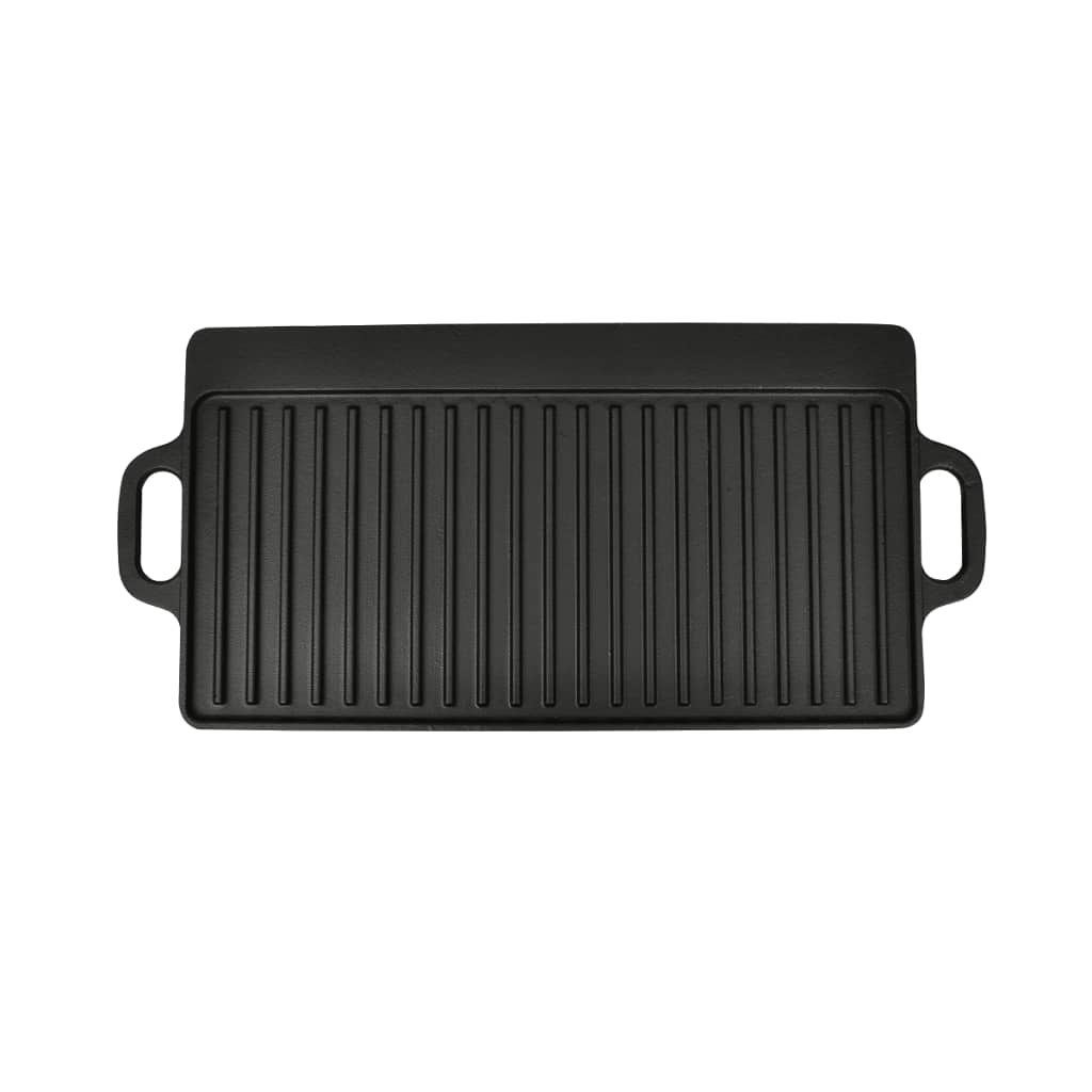 vidaXL Żeliwna płyta grillowa, dwustronna, 50x23 cm