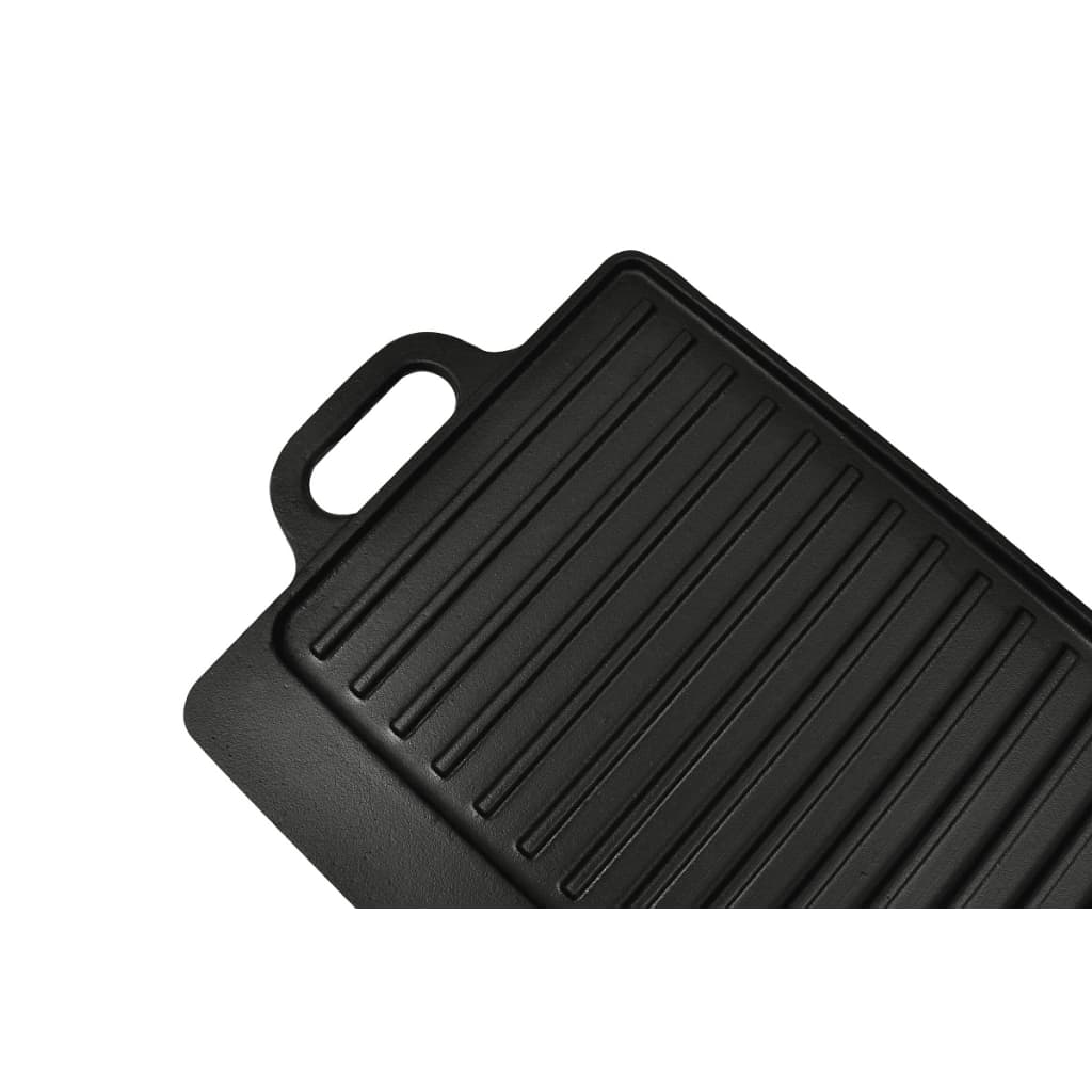 vidaXL Żeliwna płyta grillowa, dwustronna, 50x23 cm