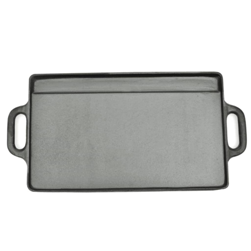vidaXL Żeliwne płyty grillowe, dwustronne, 2 szt, 38 x 23 cm