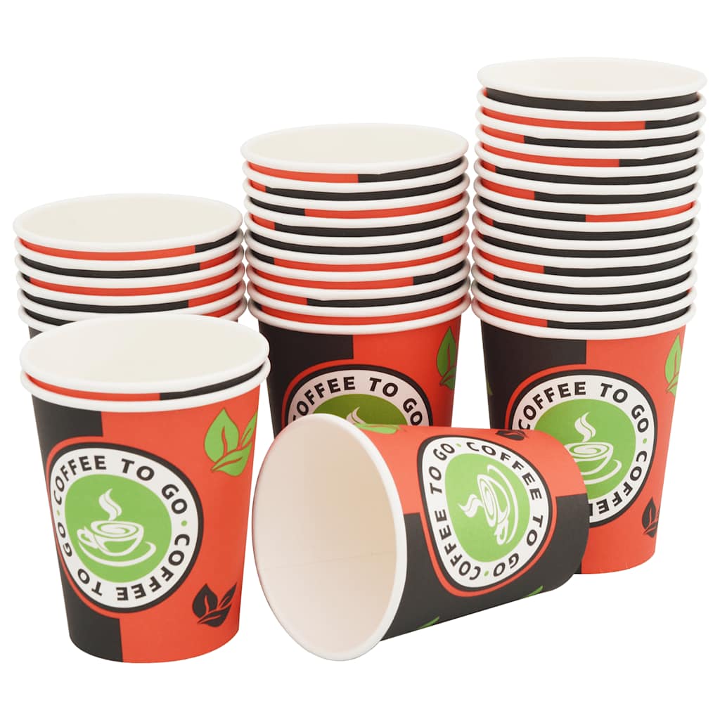 vidaXL Kubki jednorazowe, papierowe, na kawę 1000 szt., 240 ml (8 oz)