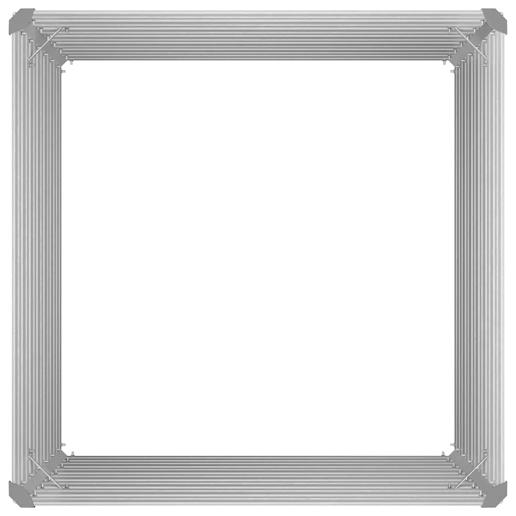 vidaXL Donica do podniesionej grządki 100x100x77cm, stal galwanizowana