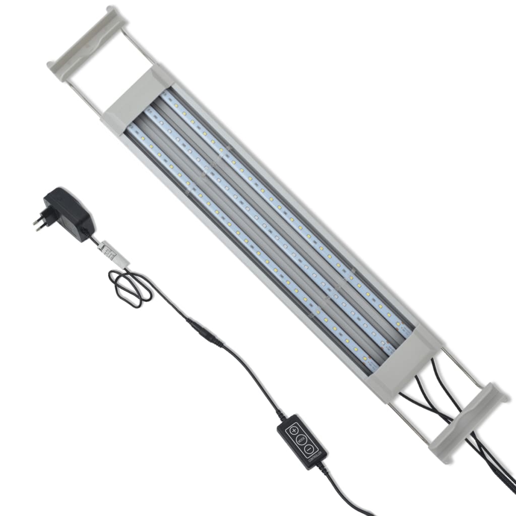 vidaXL Lampa LED do akwarium, IP67, aluminiowa, 50-60 cm