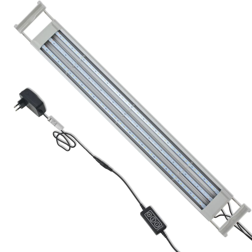 vidaXL Lampa LED do akwarium, IP67, aluminiowa, 80-90 cm