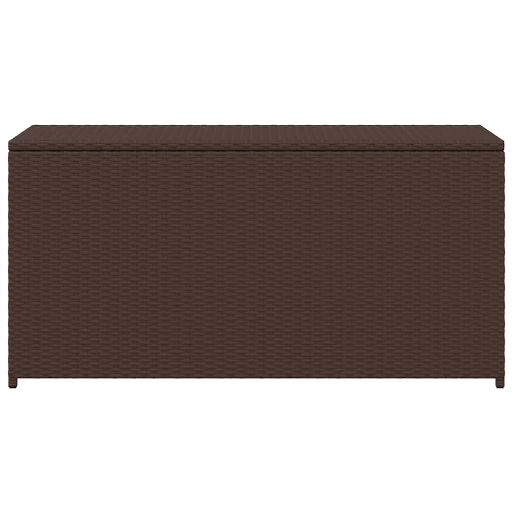 vidaXL Skrzynia ogrodowa, brązowa, 120 x 50 x 60 cm, rattan PE