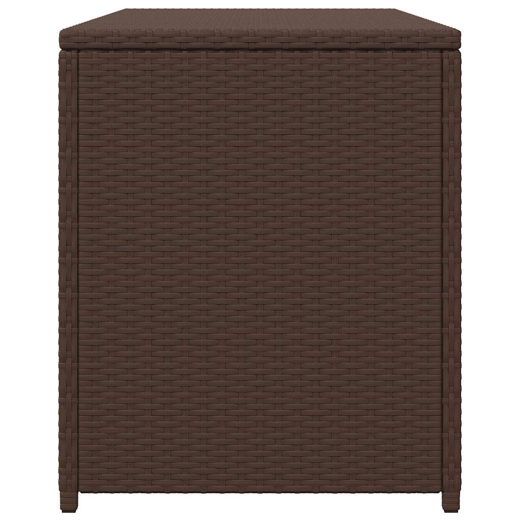 vidaXL Skrzynia ogrodowa, brązowa, 120 x 50 x 60 cm, rattan PE