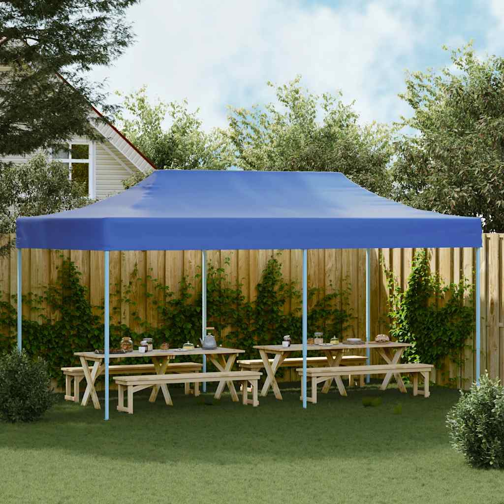 vidaXL Rozkładany namiot, pawilon 3 x 6 m, niebieski
