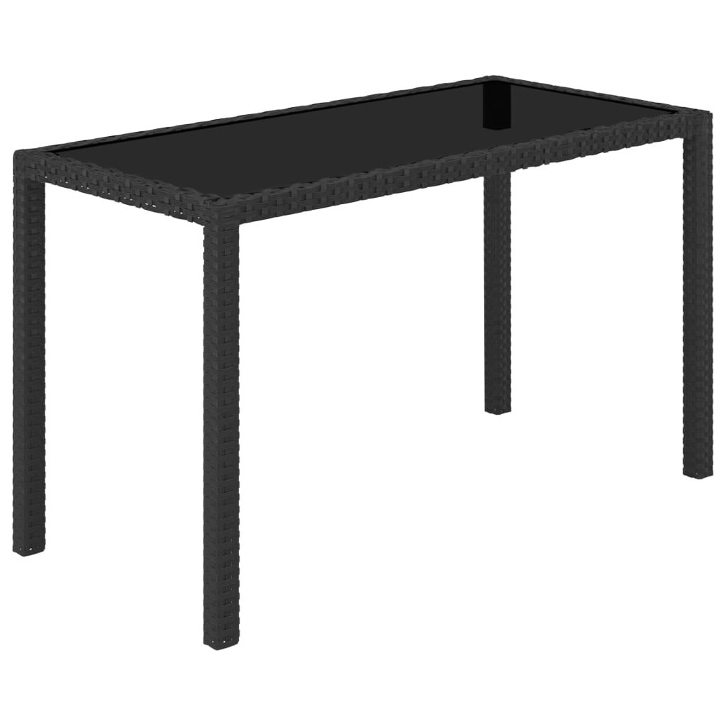vidaXL 5-cz. zestaw mebli ogrodowych z poduszkami, rattan PE, czarny