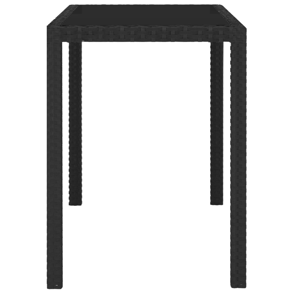 vidaXL 5-cz. zestaw mebli ogrodowych z poduszkami, rattan PE, czarny