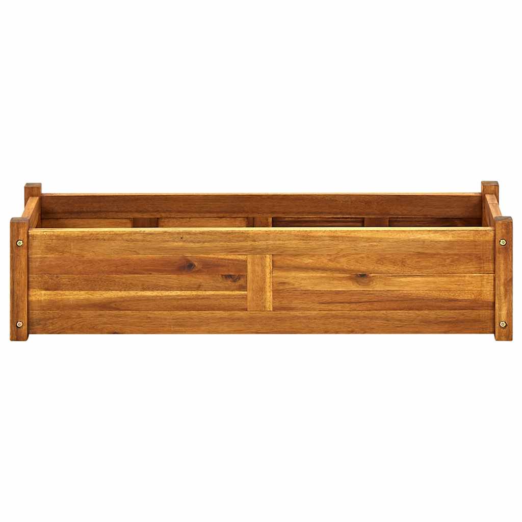 vidaXL Podwyższona donica ogrodowa, drewno akacjowe, 100x30x25 cm