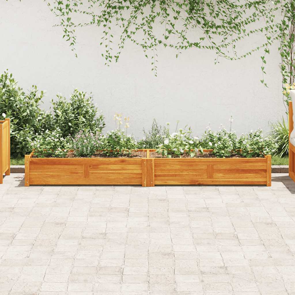 vidaXL Podwyższona donica ogrodowa, drewno akacjowe, 200x50x25 cm