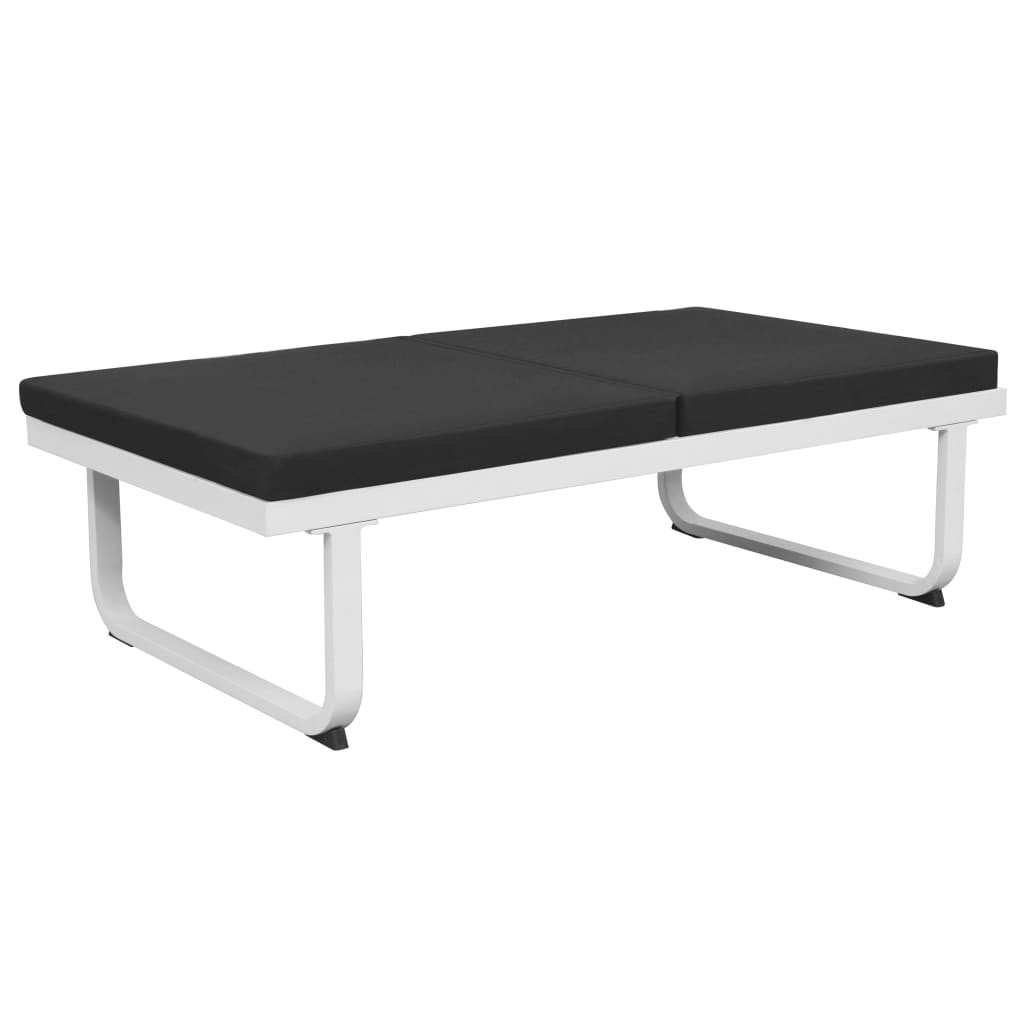 vidaXL 5-cz. zestaw mebli do ogrodu, textilene, aluminium, czarny