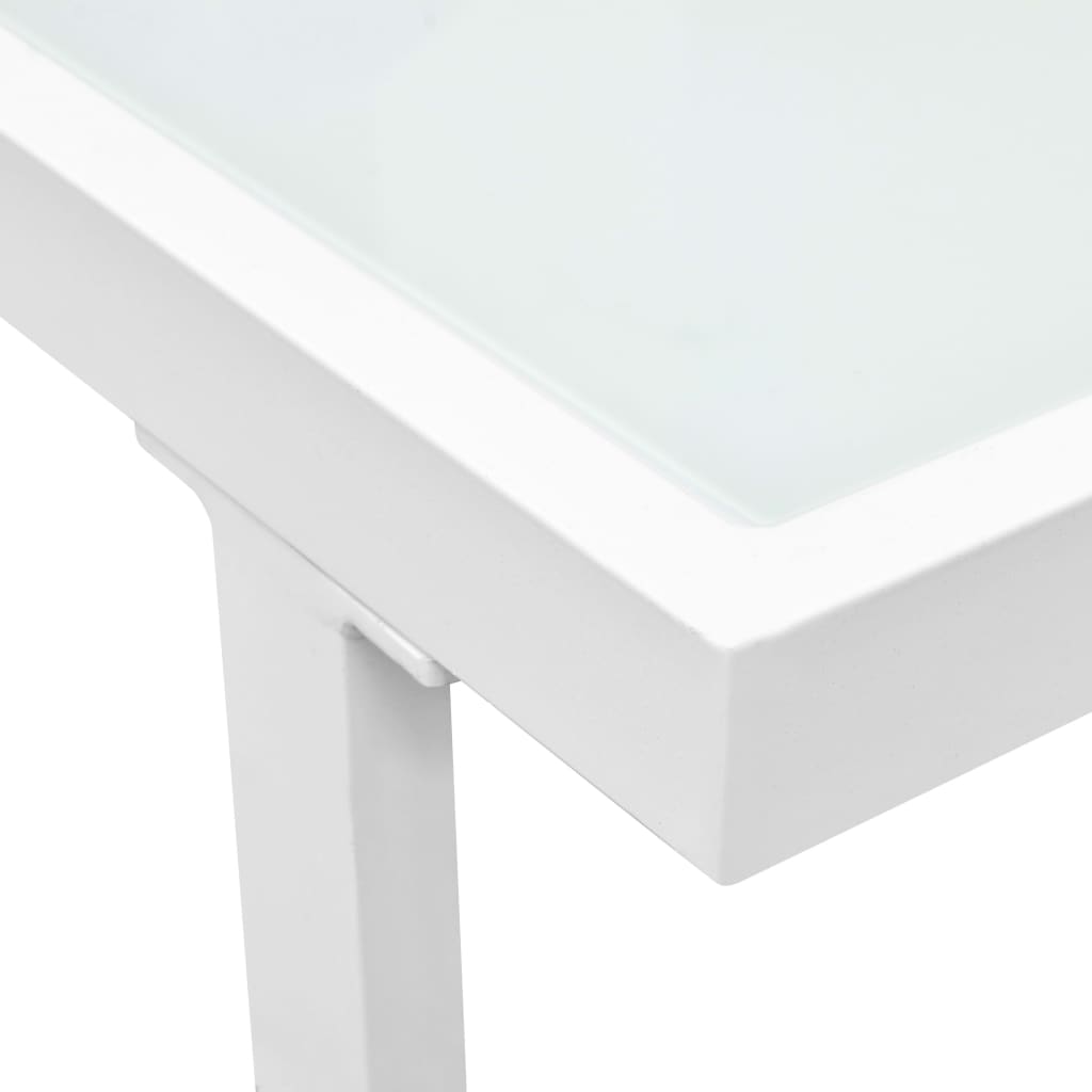 vidaXL 4-cz. zestaw mebli do ogrodu z poduszkami, aluminium, czarny