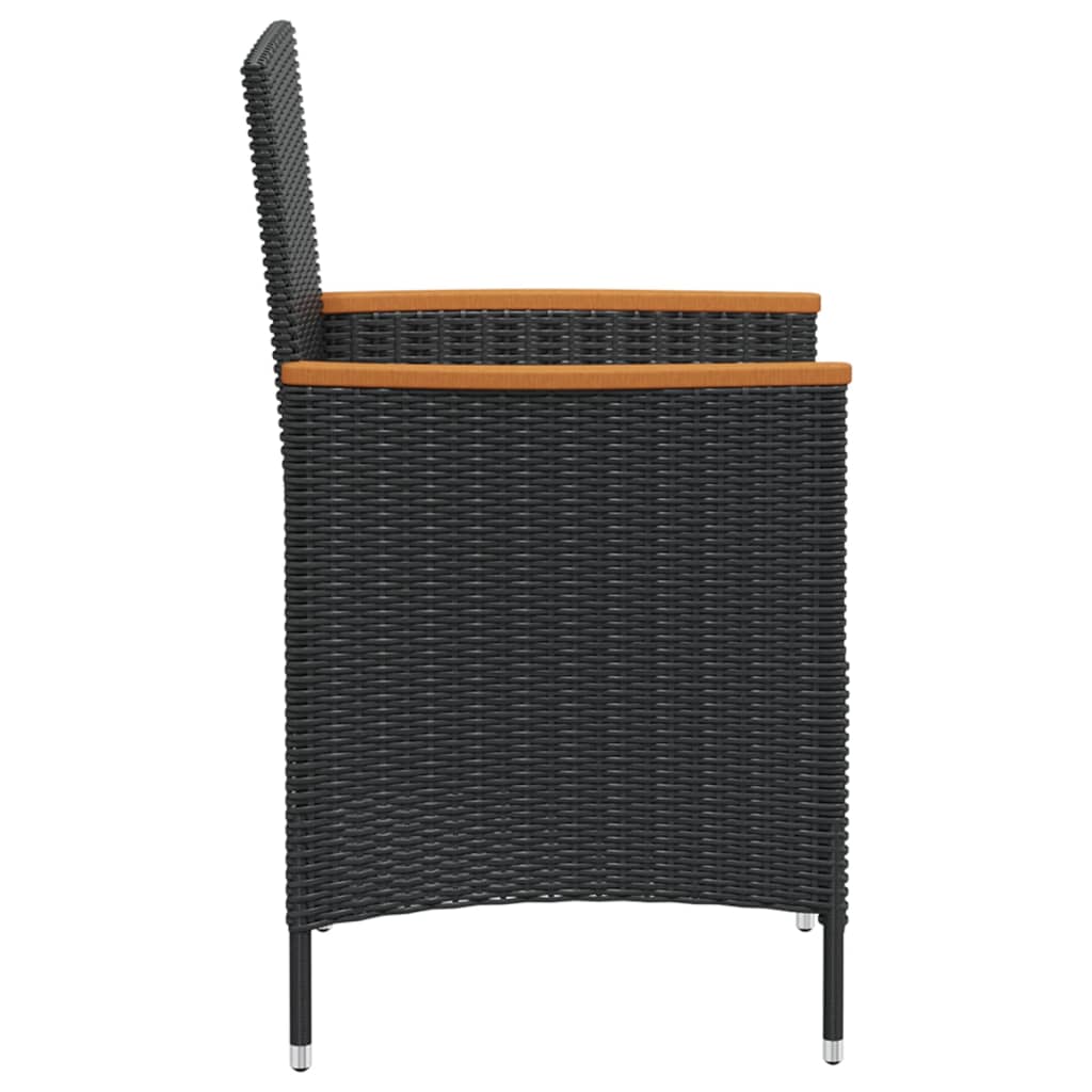 vidaXL 7-cz. zestaw mebli ogrodowych z poduszkami, rattan PE