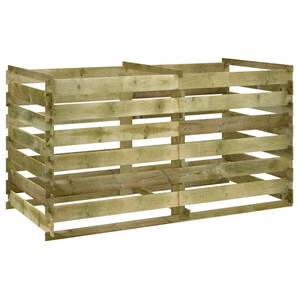 vidaXL Kompostownik, impregnowane drewno sosnowe, 180x90x90 cm