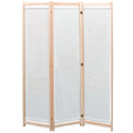 vidaXL Parawan 3-panelowy, szary, 120x170x4 cm, tkanina
