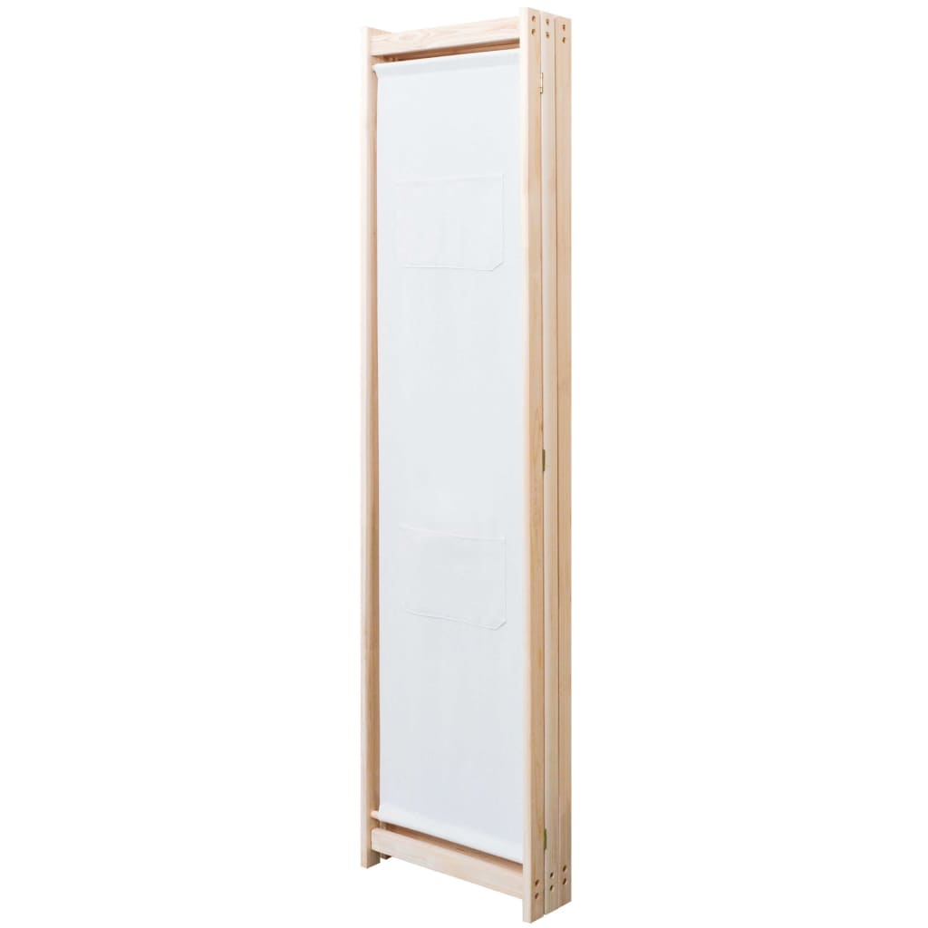vidaXL Parawan 3-panelowy, szary, 120x170x4 cm, tkanina
