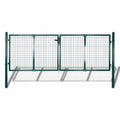 vidaXL Brama ogrodzeniowa stalowa 300x125 cm zielona
