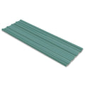 vidaXL Panel dachowy 12 pcs Zielony 129 x 45 cm Stal galwanizowana