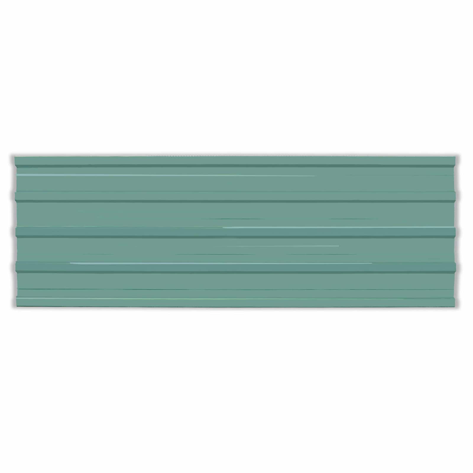 vidaXL Panel dachowy 12 pcs Zielony 129 x 45 cm Stal galwanizowana
