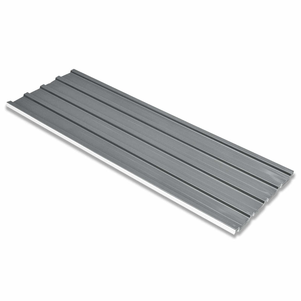 vidaXL Panel dachowy 12 pcs Szary 129 x 45 cm Stal galwanizowana