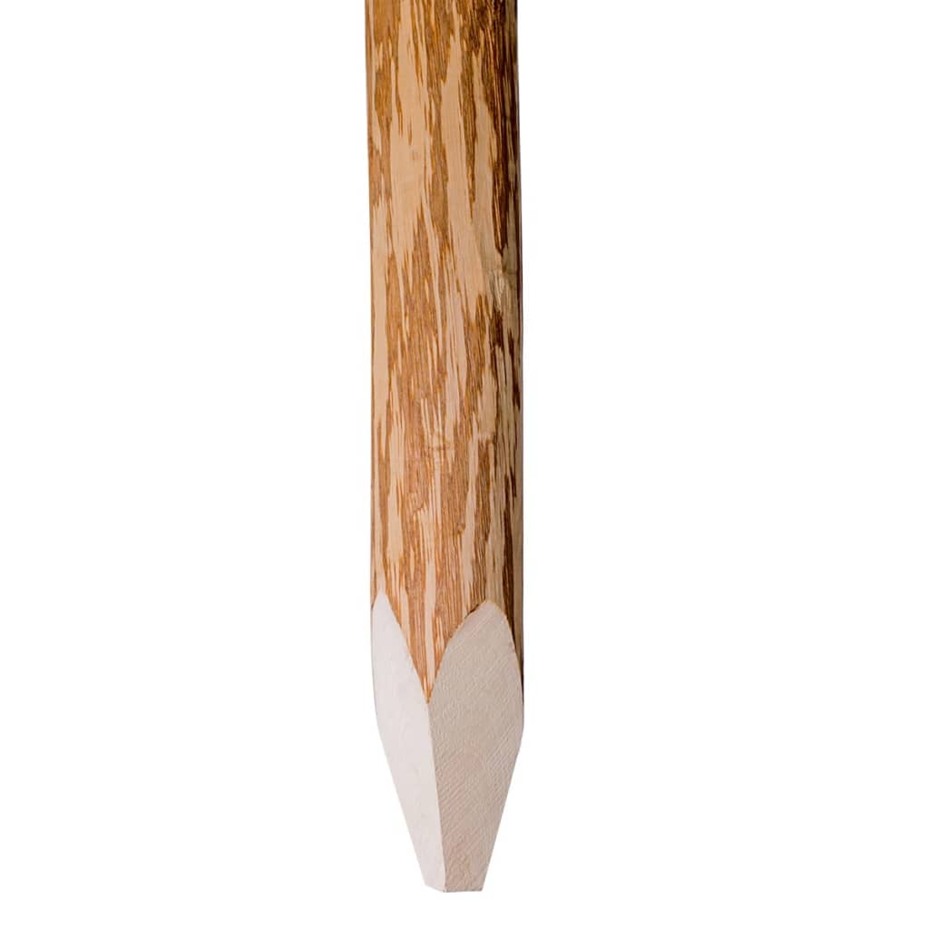 vidaXL Słupki ogrodzeniowe, szpiczaste, 4 szt., leszczyna, 90 cm