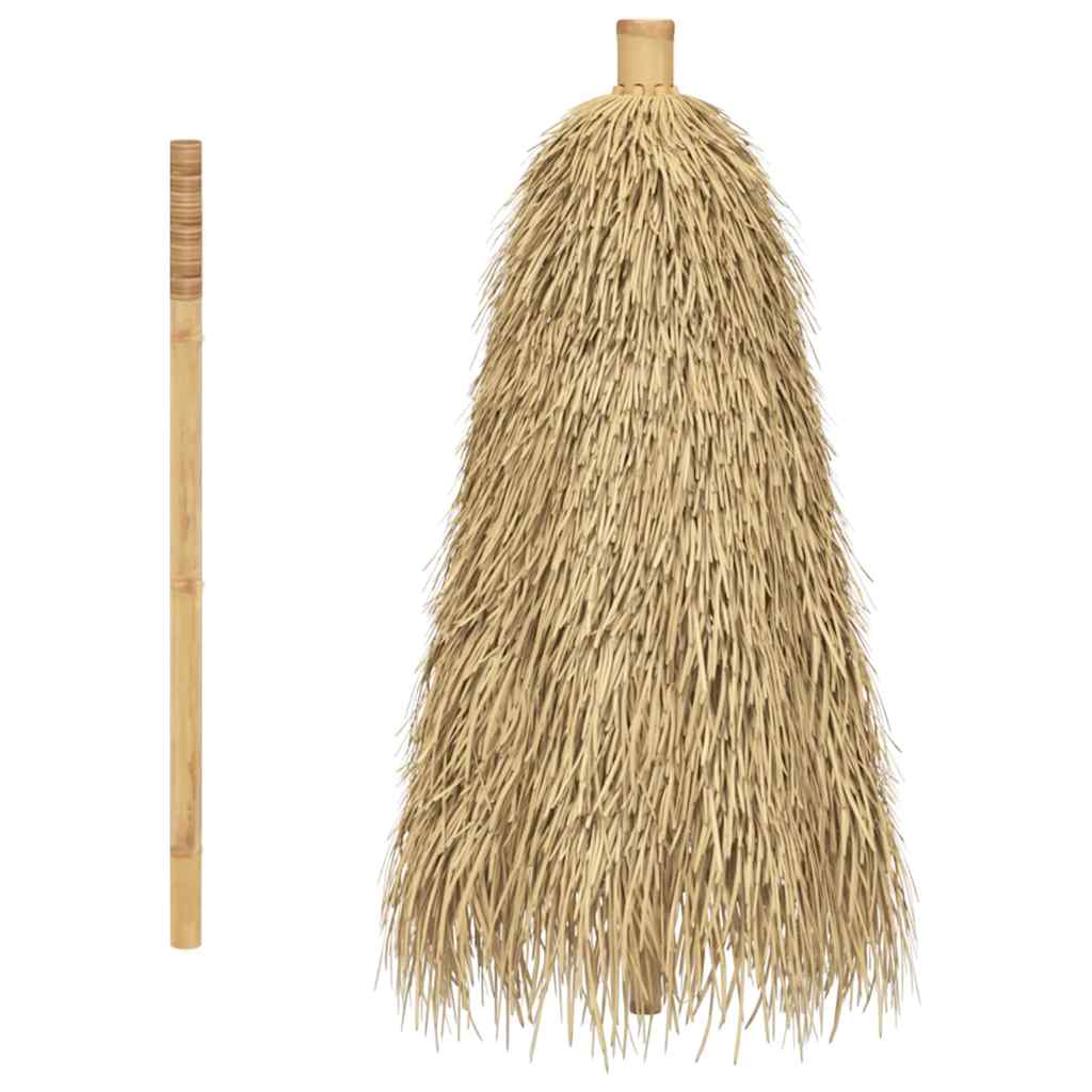 vidaXL Parasol bambusowy z pokryciem z liści bananowca, 210 cm