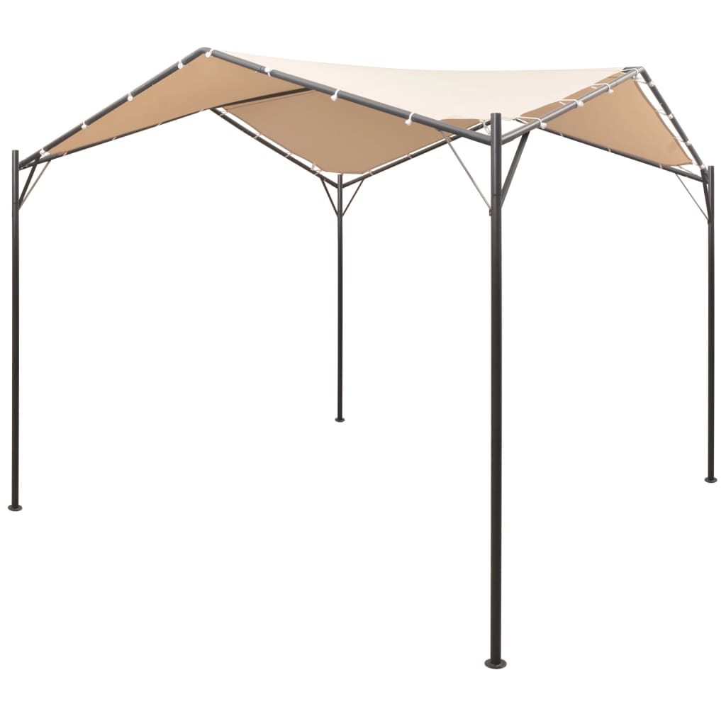 vidaXL Altana/namiot ogrodowy, 4x4 m, stal, beżowy